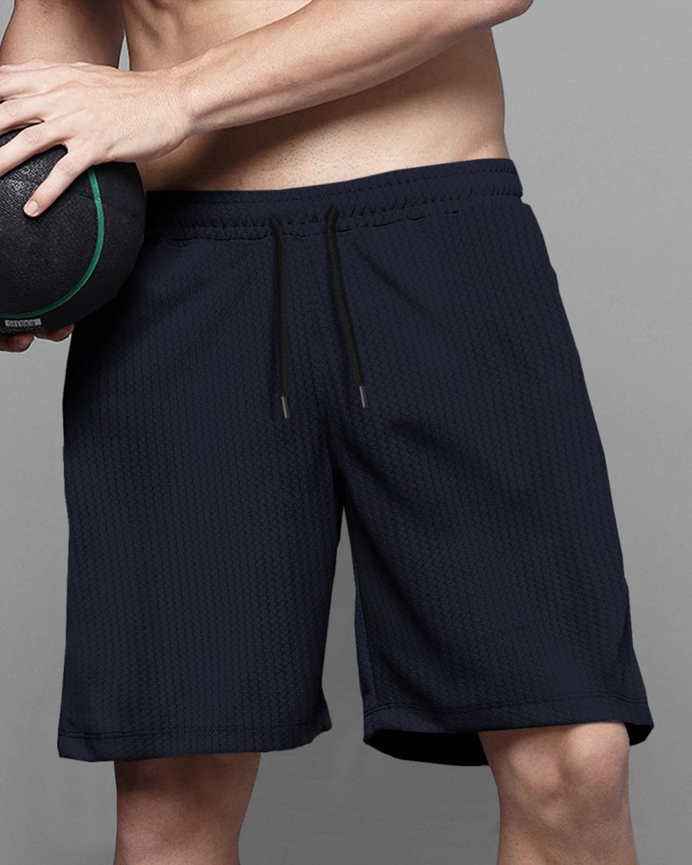 Men Plain Waffle Shorts with 7 Color Variants