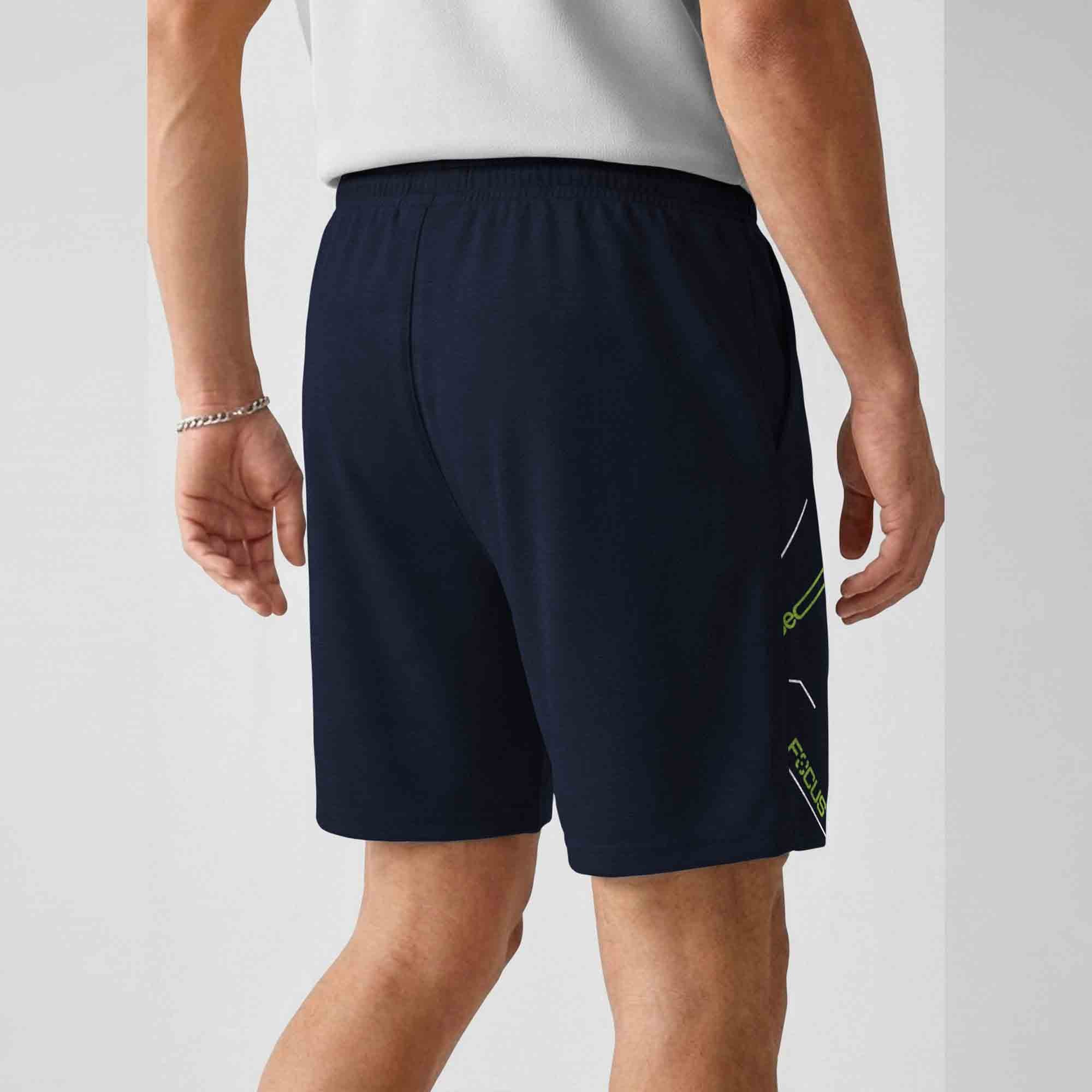 Men Printed Regular Fit Shorts Navyblue
