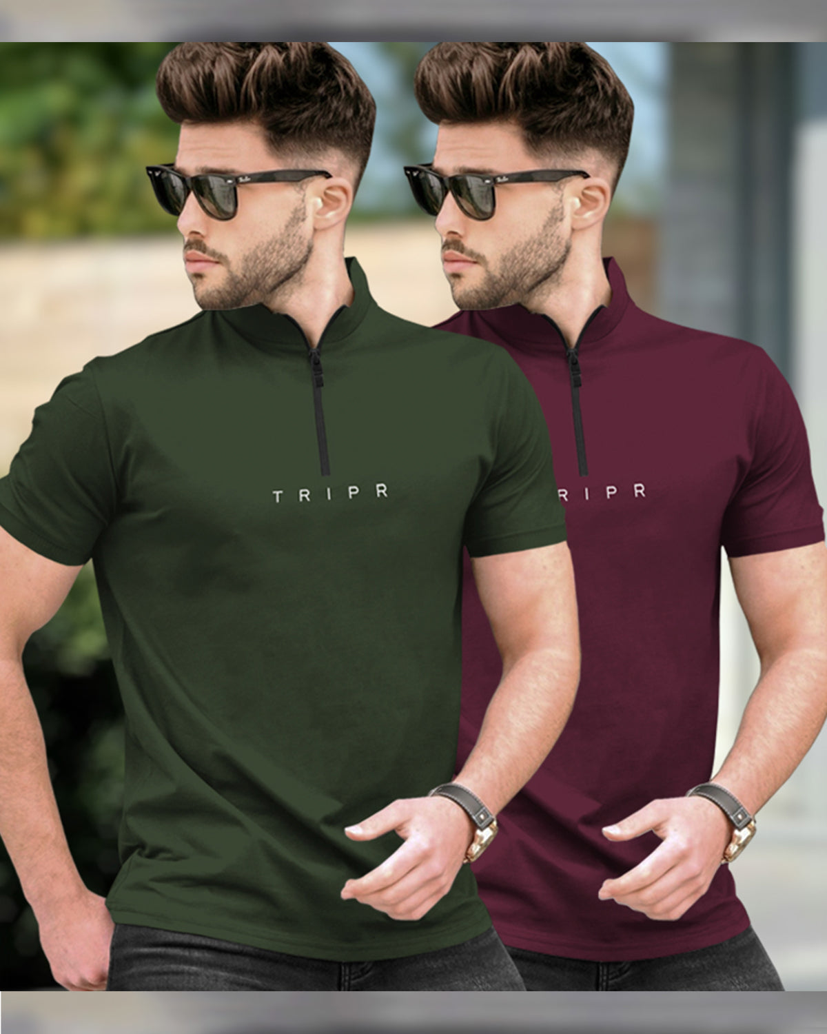 Combo pack of 2, 3 & 4 Half Sleeve Round Neck Plain T-shirts