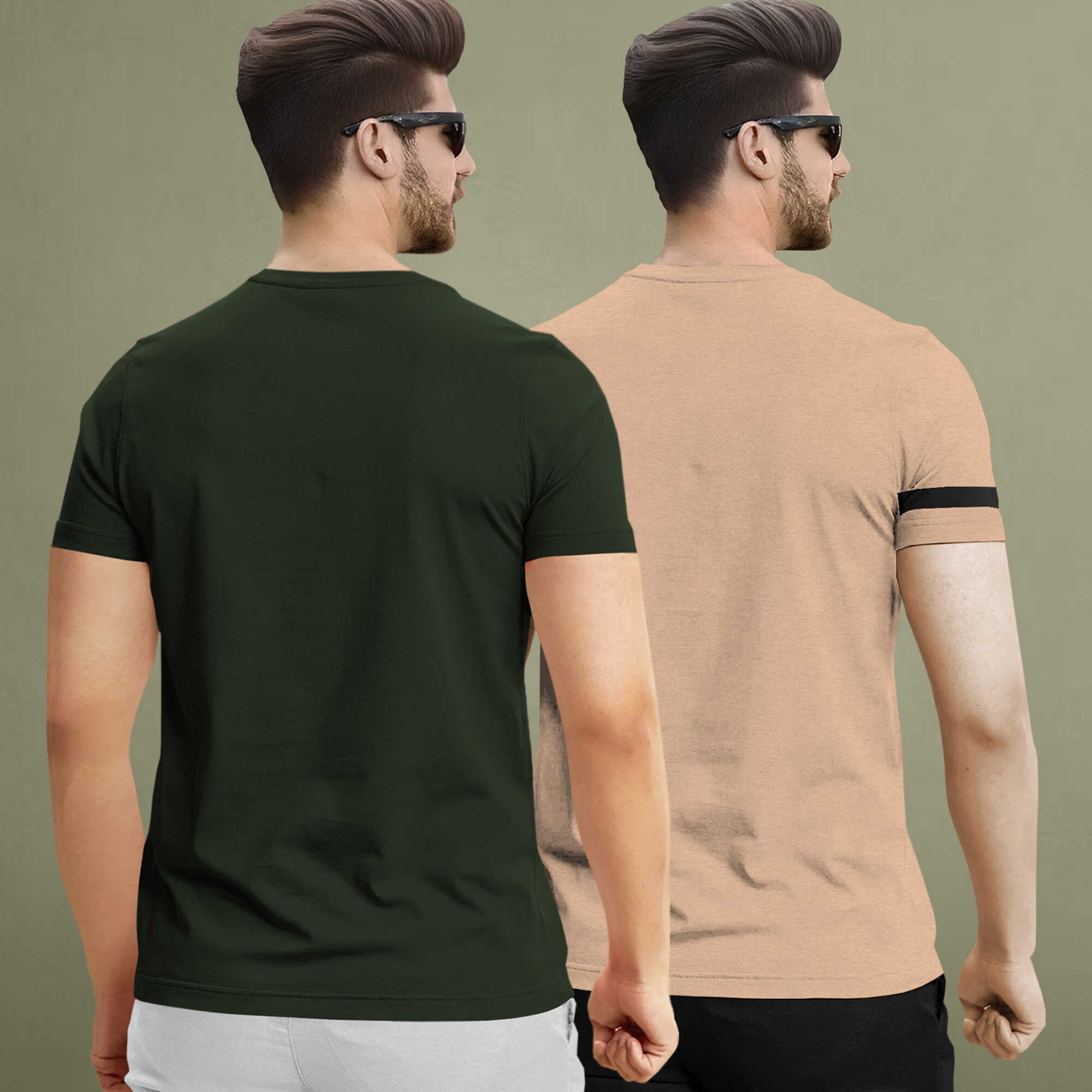 (Pack Of 2) Half Sleeve Printed Tshirts - 18 Variants