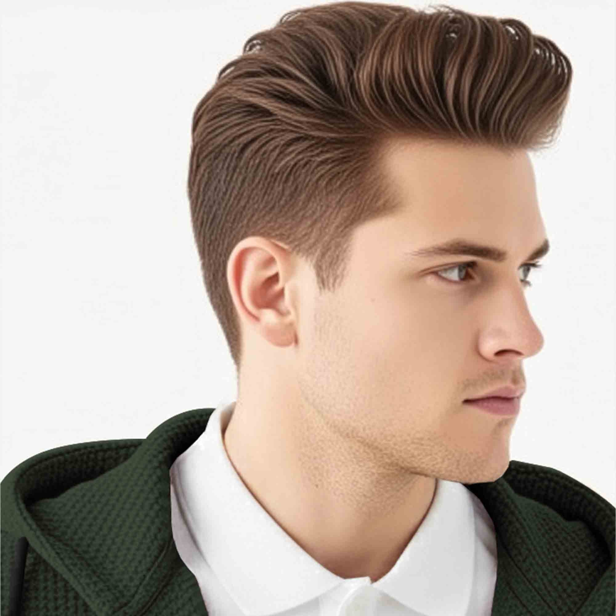 Men Smart Casual Double Pocket Full Sleeve Hooded Olive Textured Shirt