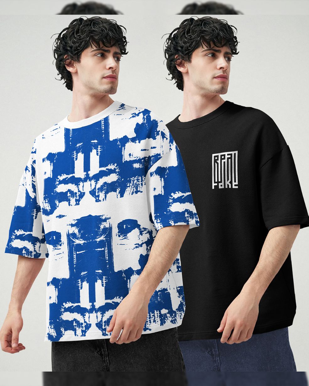 Men Oversized Tshirts : Solid and Printed