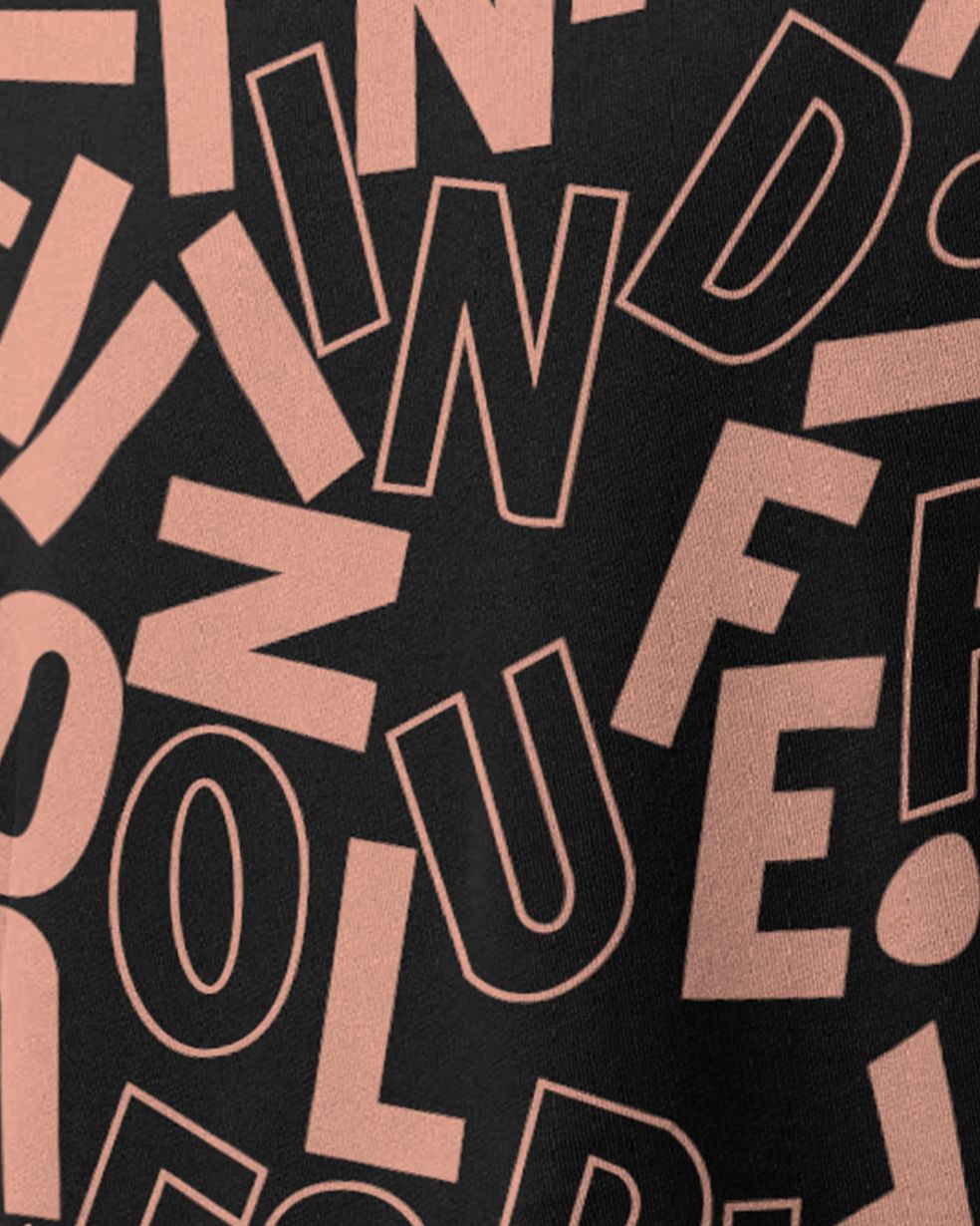 (Pack Of 2) Men Printed White & Black Oversized T-shirts