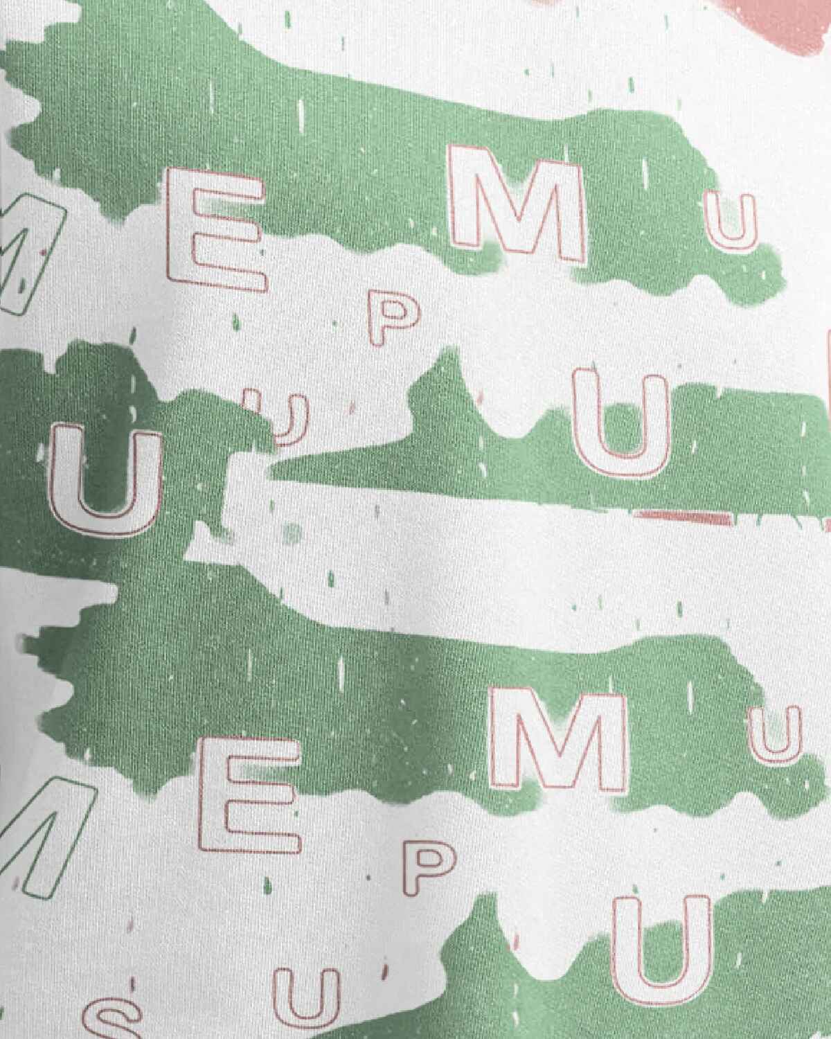 Men Printed White Over Size T-shirt