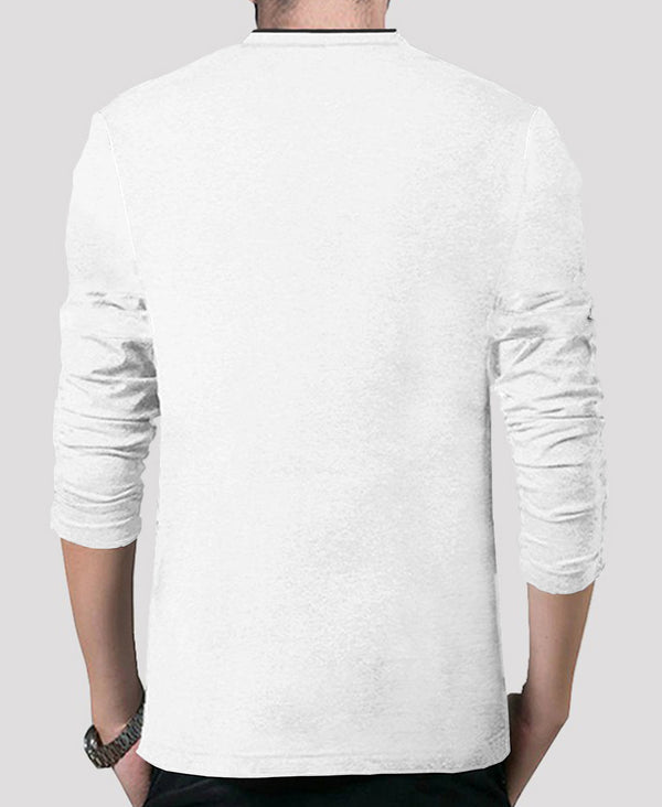 white bird printed tshirt full sleeve for men