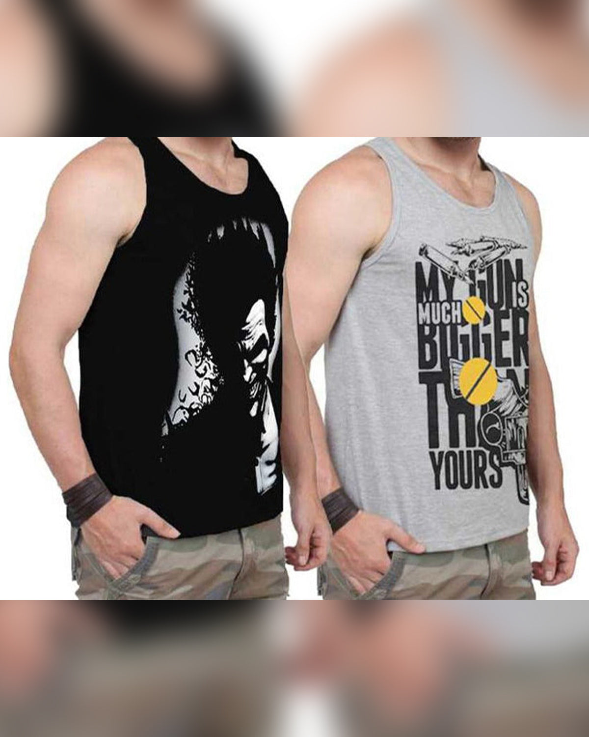 (Pack of 2) Multicolor Men Vests