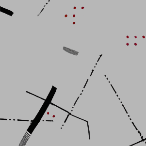 Mens Grey Printed Short