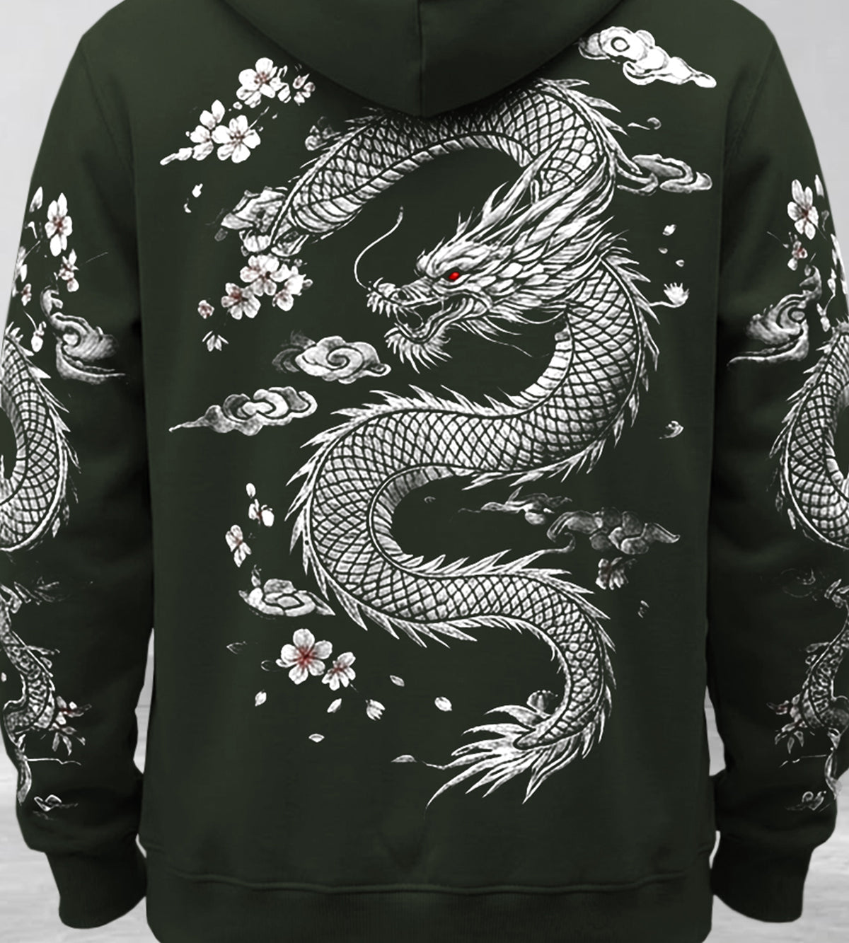 Mens Back Prined Graphic Design Zip-Up Winter Mask Jackets