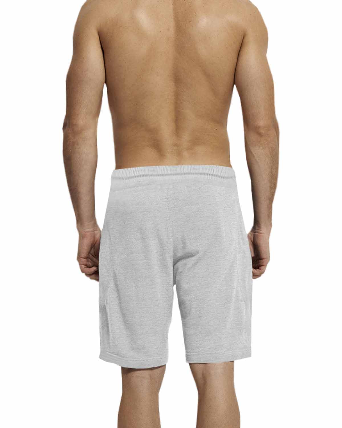 Mens Grey Printed Short