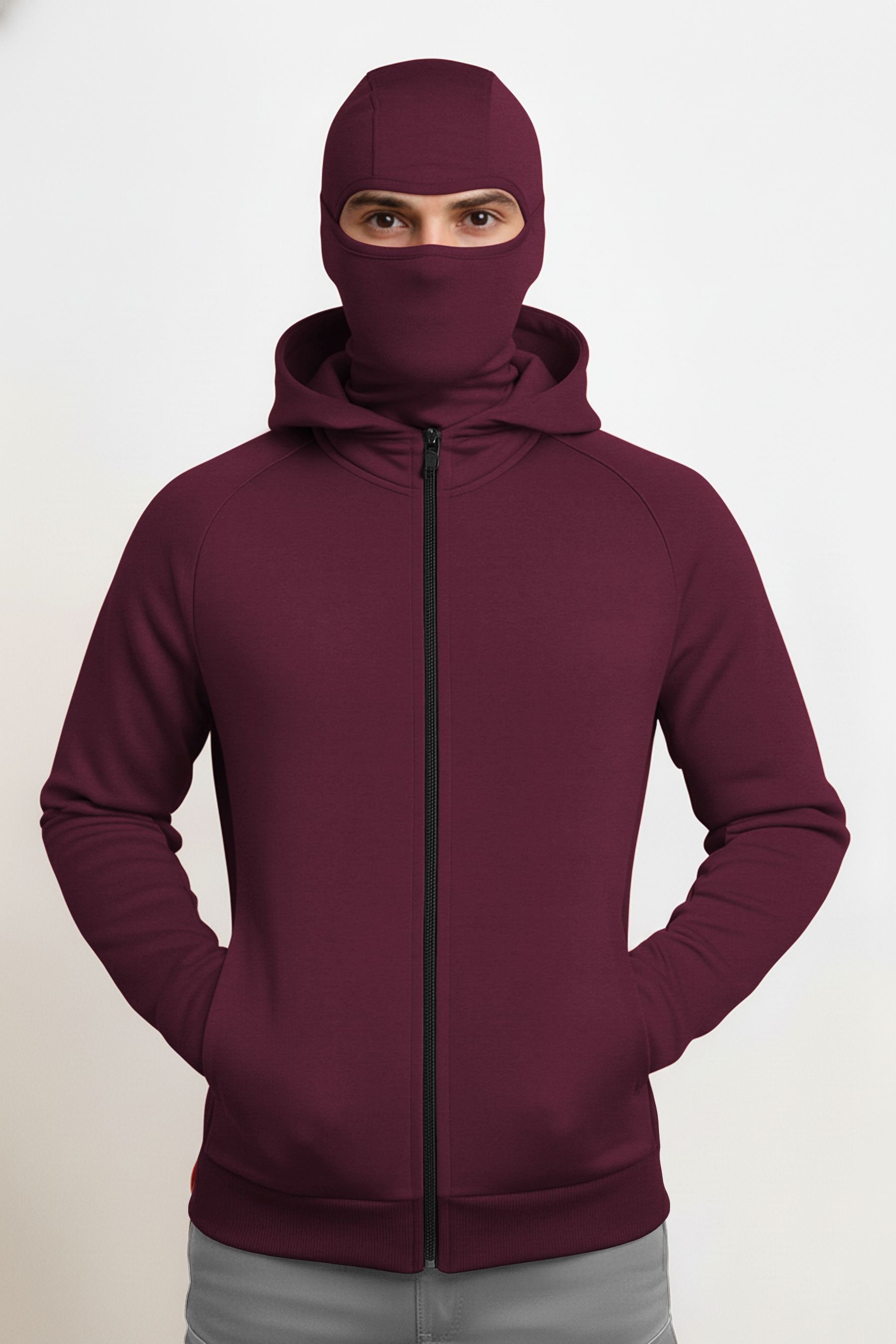 Men Hoodie Jackets with Face Mask
