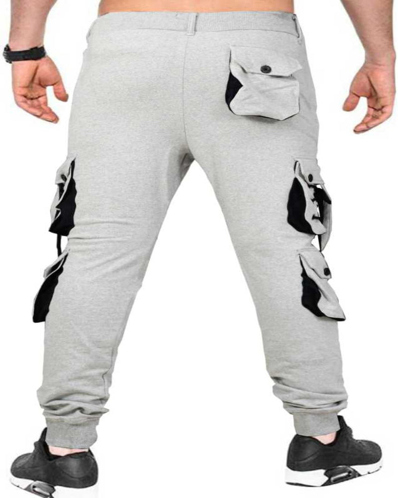 Men Grey Street Casual Fashion Jogger Pants