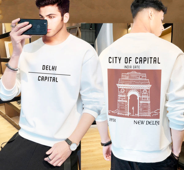 delhi city of captial india gate tshirt for men