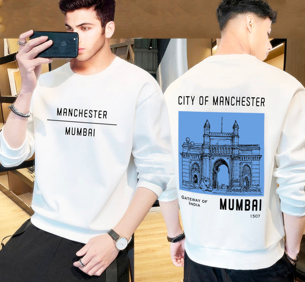 mumbai city graphic printed tshirt for men