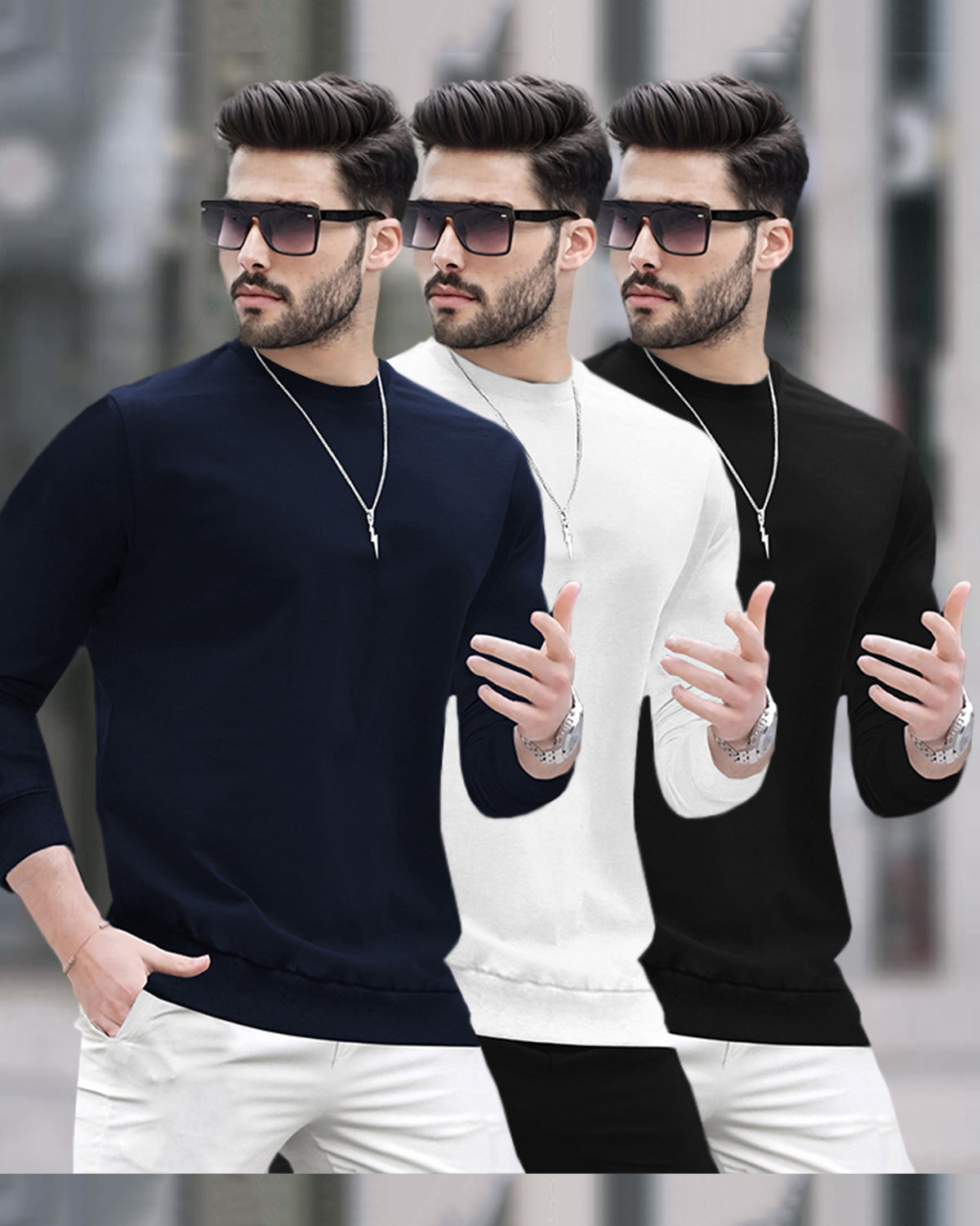 pack of 3 tshirts for men