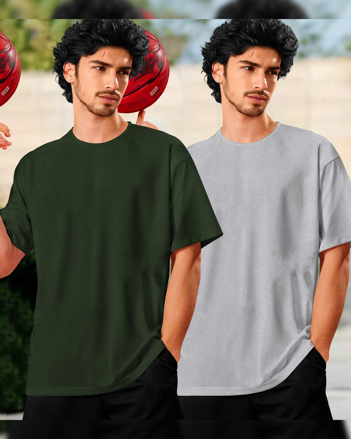 oversized tshirt combo for men