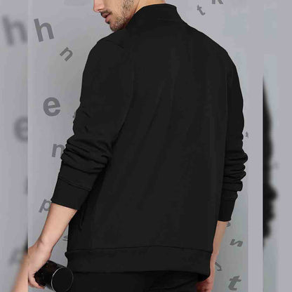 Men Black Casual Jacket