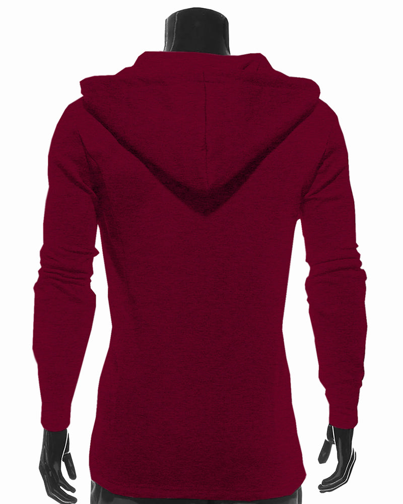 Full Sleeve Fleece Maroon Color Ninja Jacket