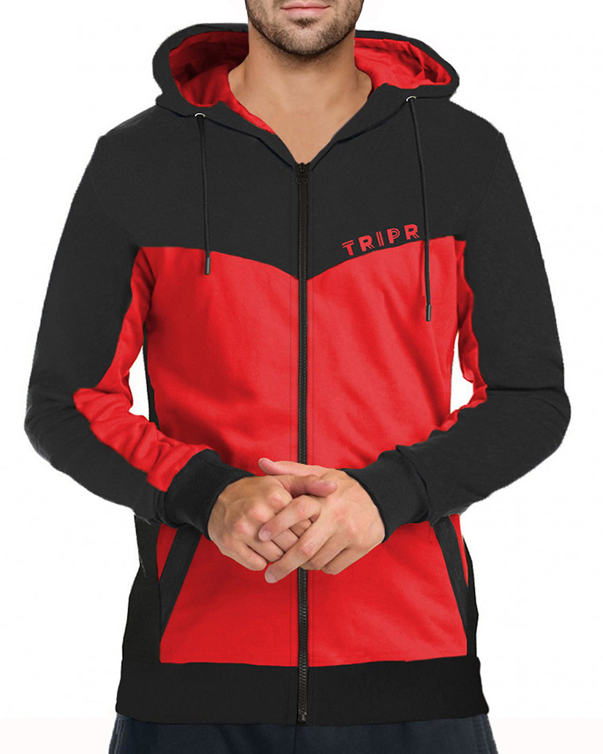 Full Sleeve Colorblock Men Casual Jacket TRIPR