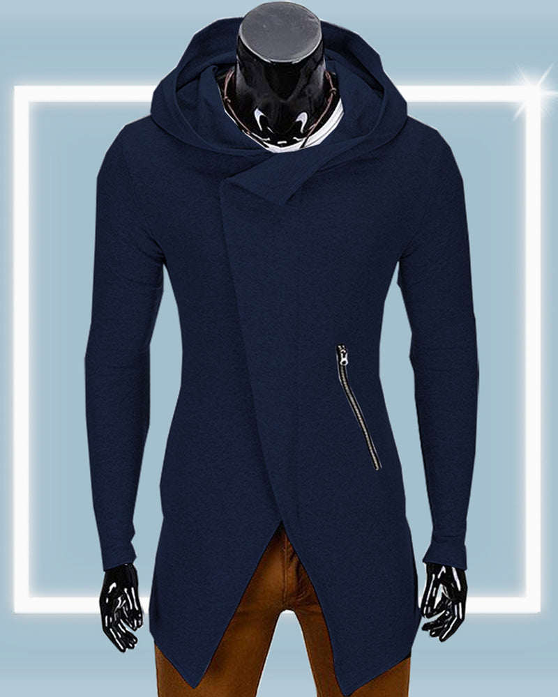 Full Sleeve Fleece Navy Color Ninja Jacket