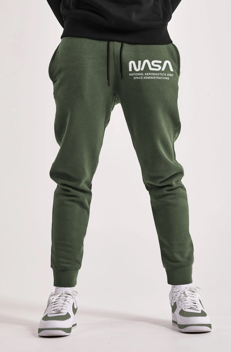 Men Printed Design Loopknit Jogger / Olivegreen