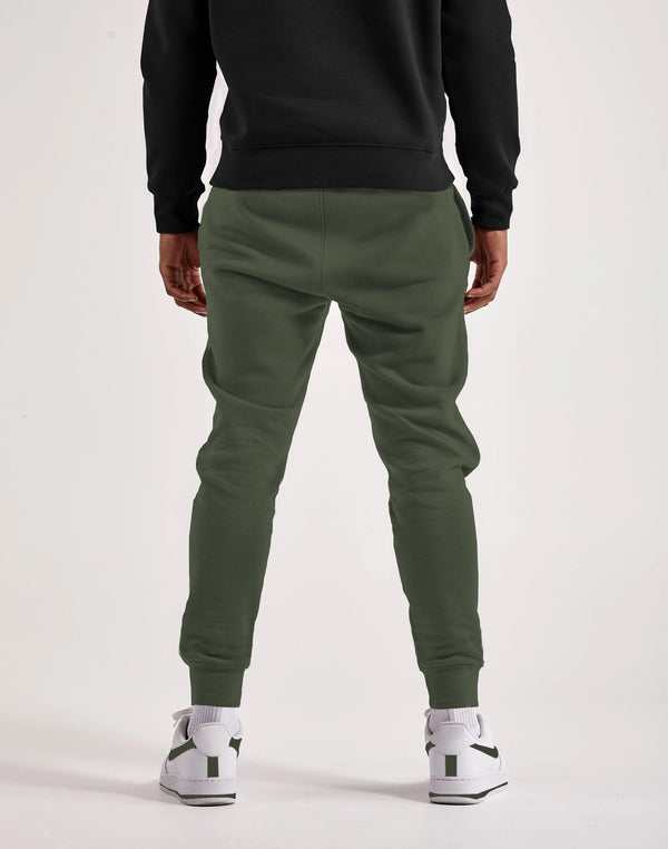 Men Printed Design Loopknit Jogger / Olivegreen