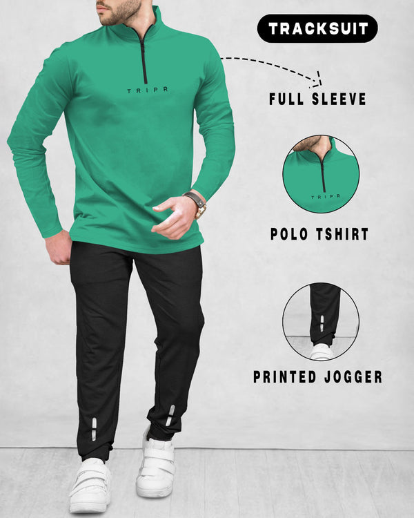 mens tracksuit MINT GREEN-BLACK