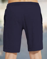 Men Solid Navyblue Running Sports Shorts