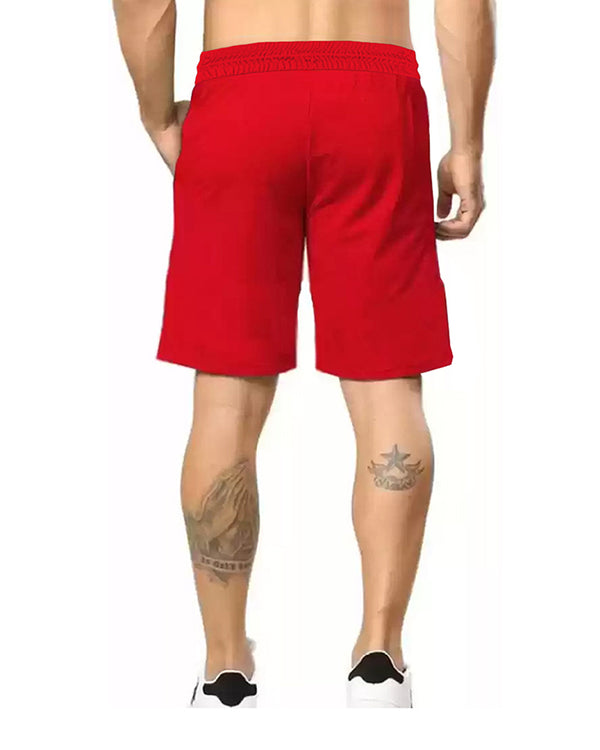 Color Block Men Red, Black Regular Shorts
