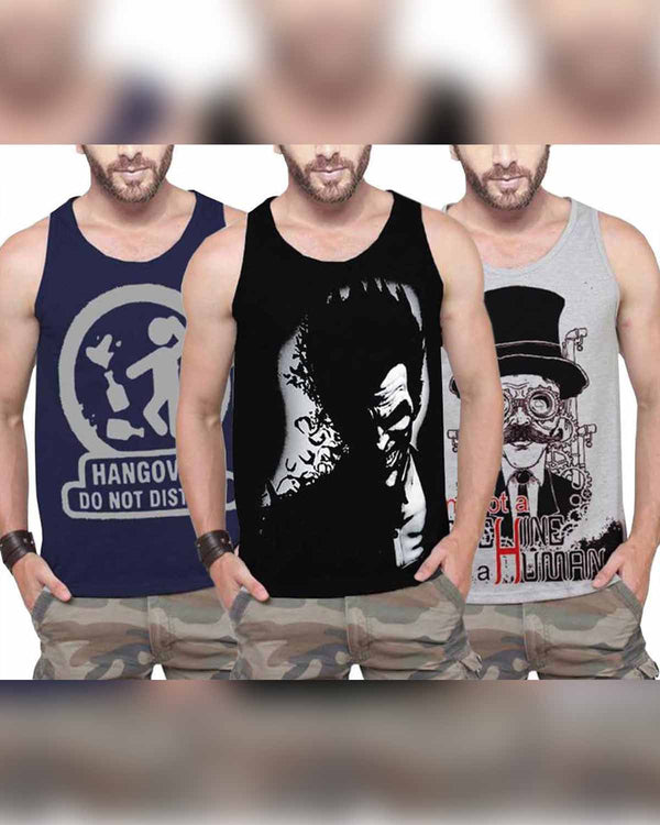 Men Vest  (Pack of 3)