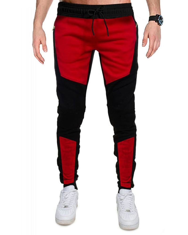 Black & Red Men Track Pant