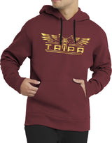 mens maroon hooded sweatshirt