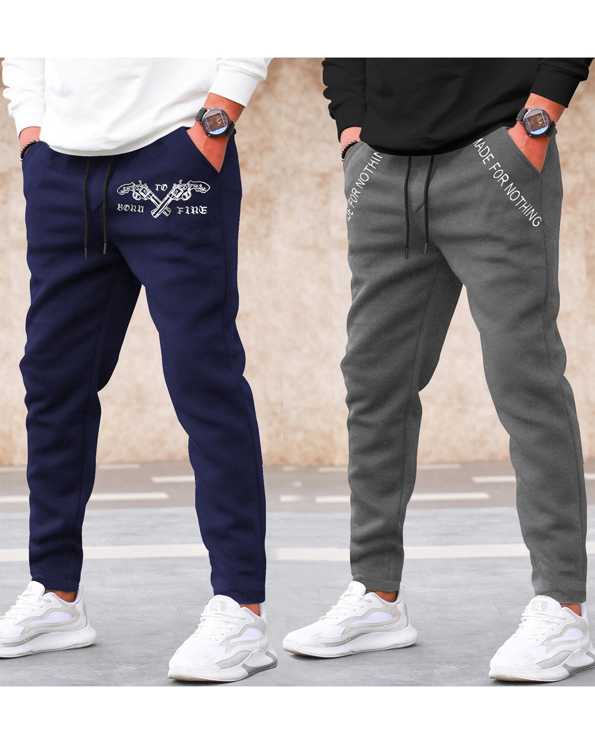 Buy Ankle Length Track pants Combo For Men Online TRIPR