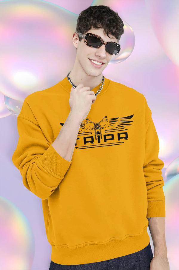 mens sweatshirt-yellow