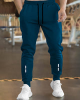 Men Air force Blue Cuffed Ankle Trackpant