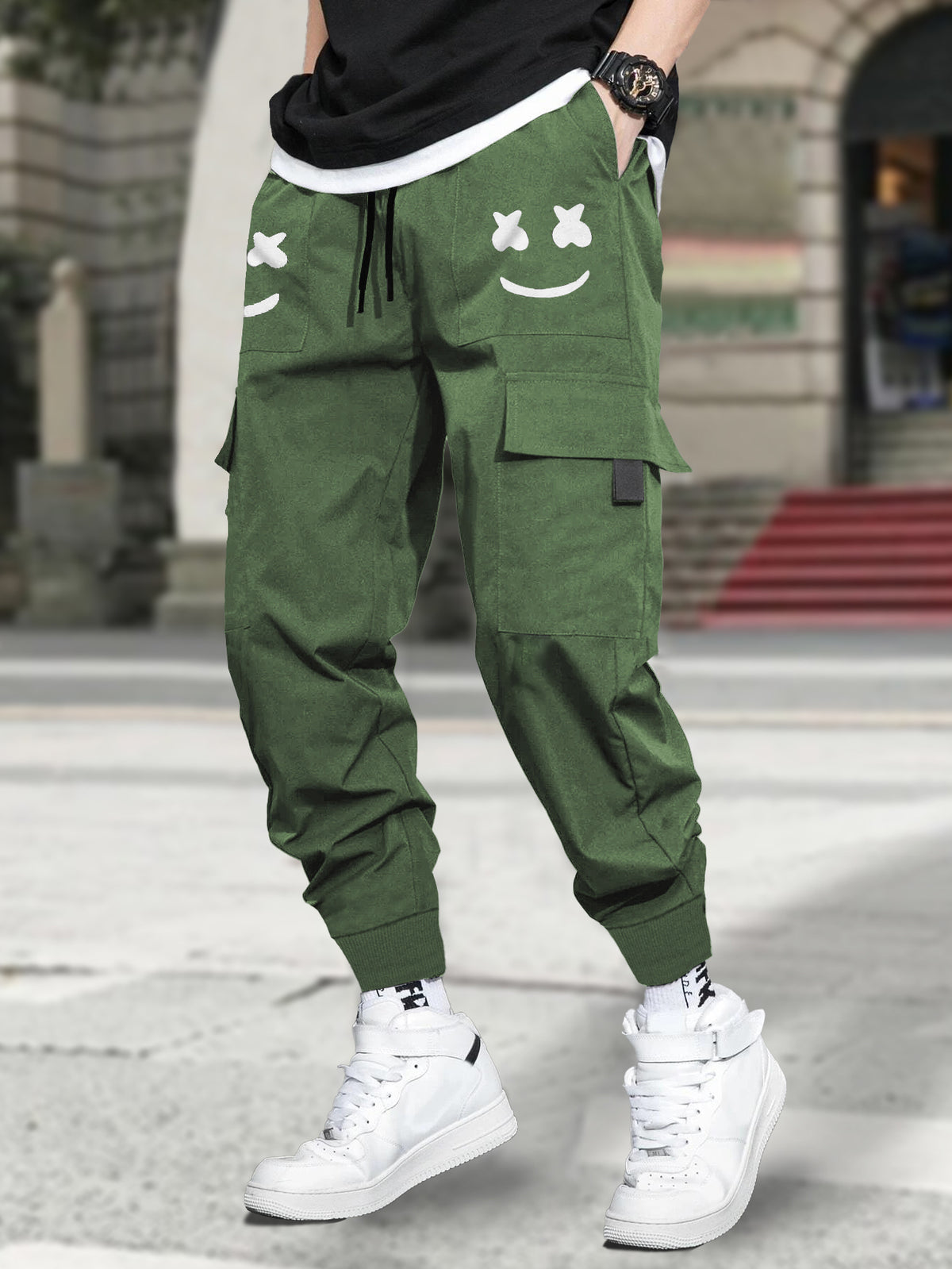 Buy Men Olive Green Cargo Pant Online TRIPR