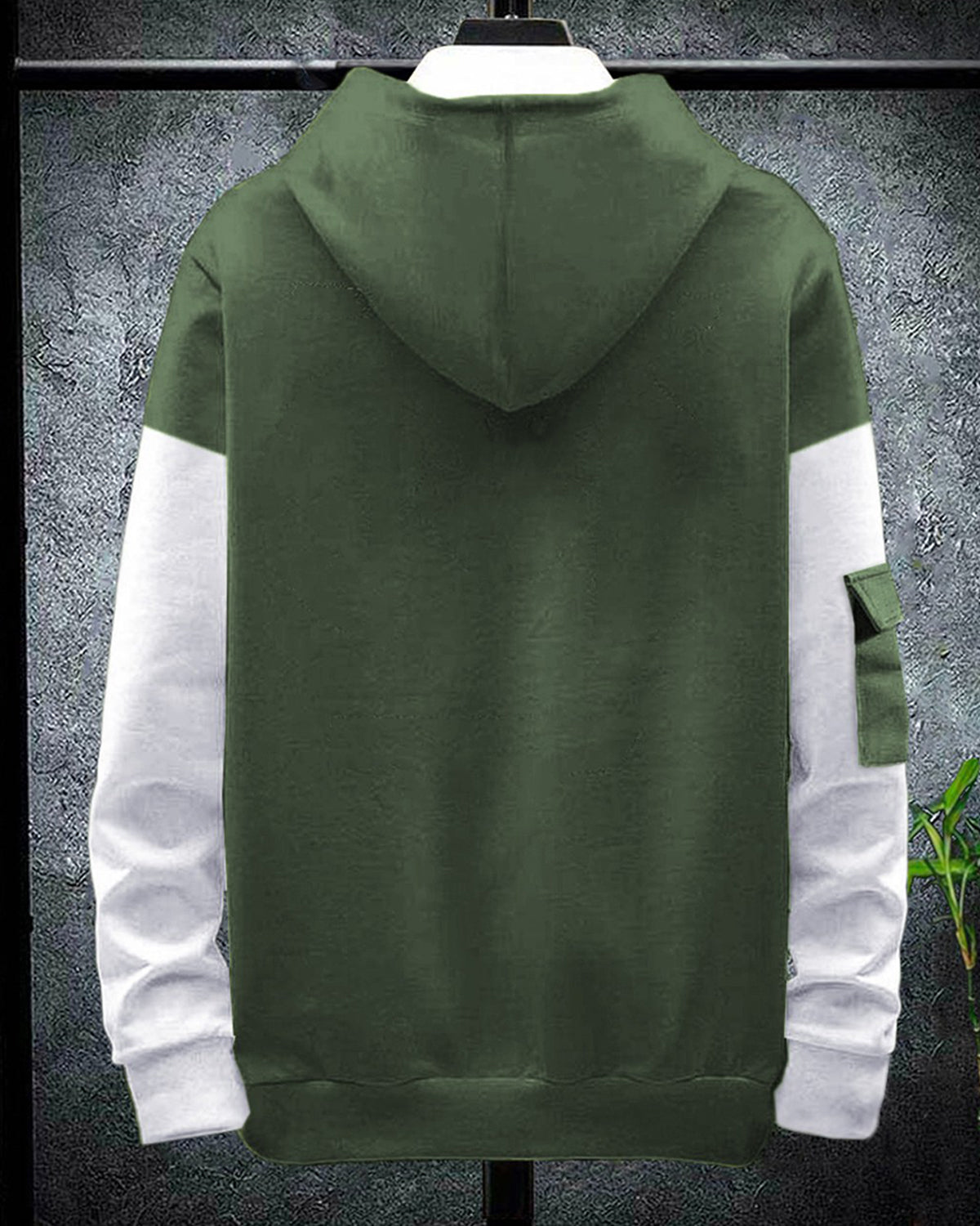 Green and white sweatshirt deals