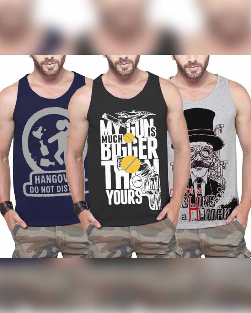 Men Vest  (Pack of 3)