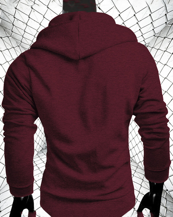 Full Sleeve Assassin Maroon Men Casual Jacket