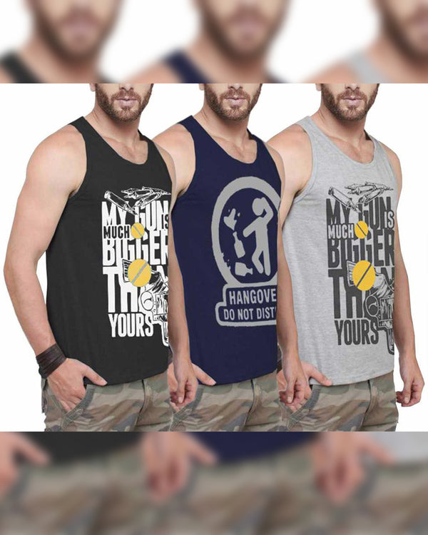 Men Vest  (Pack of 3)