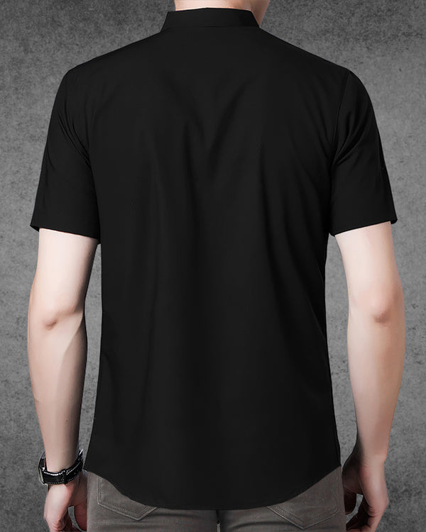 TRIPR Men Printed Casual Black Shirt