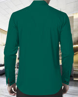 MEN PLAIN GREEN FULL HAND SHIRT