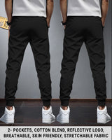 Men Sports Trackpants Combo | Grey & Black (Pack of 2)