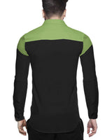 MEN FULL HAND GREEN-BLACK SHIRT