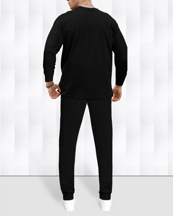 mens tracksuit BLACK