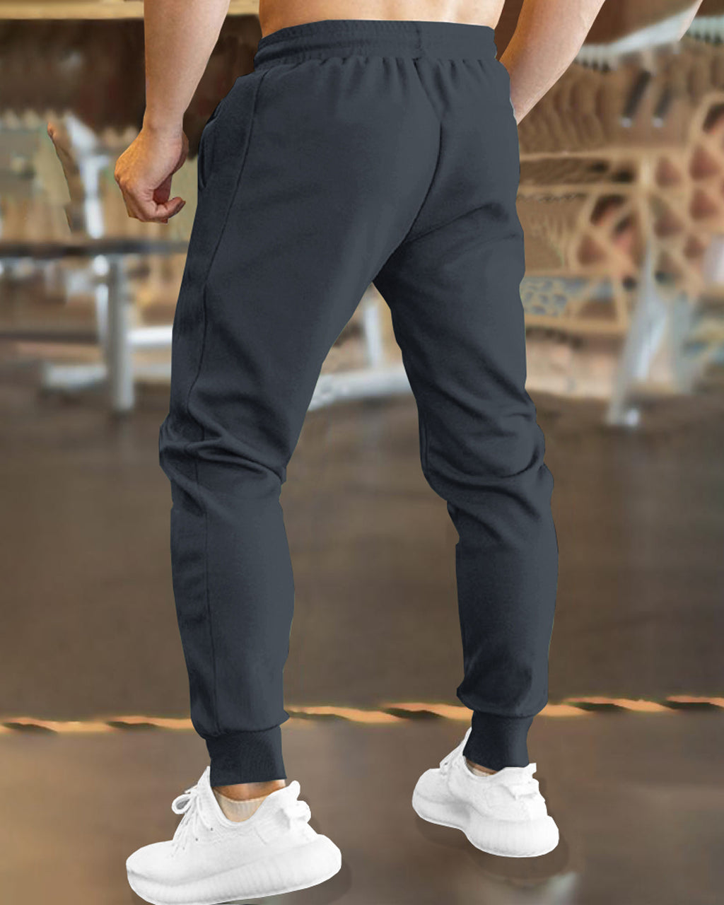 Buy Charcoal Black Cuffed Trackpant For Men Online – TRIPR