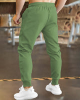 Men Light Green Cuffed TrackPant