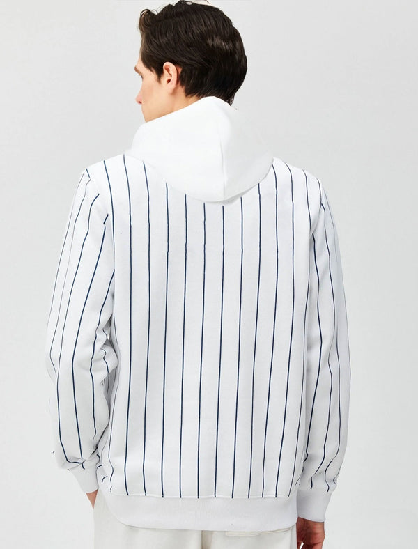 mens sweatshirt-WHITE STRIPED