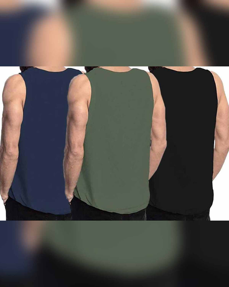 Men Vest  (Pack of 3)