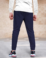 Men stylish Printed trackpant / Navy Blue