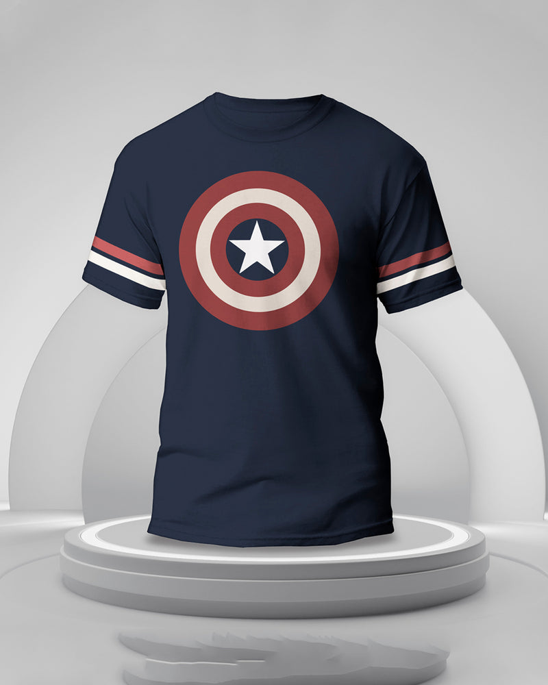 Men's Printed Captain America T-Shirt